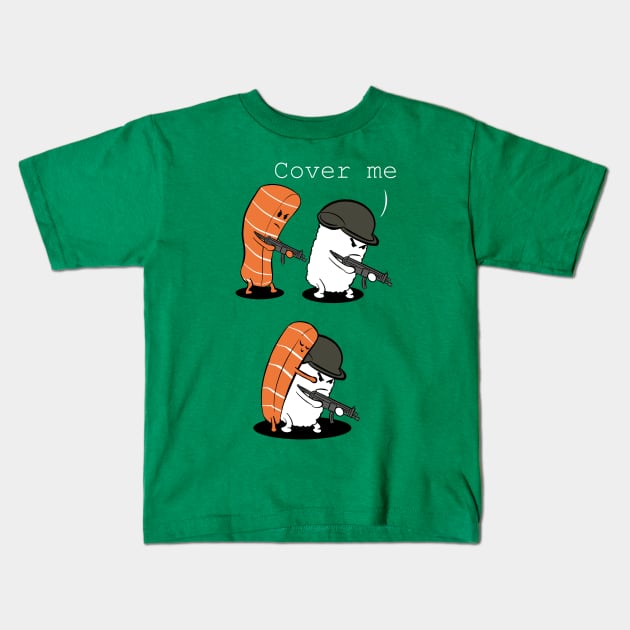 Salmon Cover Kids T-Shirt by Fan.Fabio_TEE